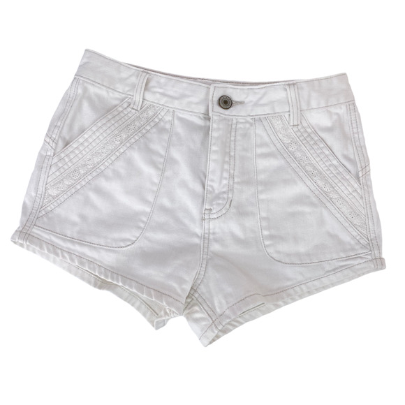 Free People Sweet Surrender High Rise White Shorts - Picture 3 of 10